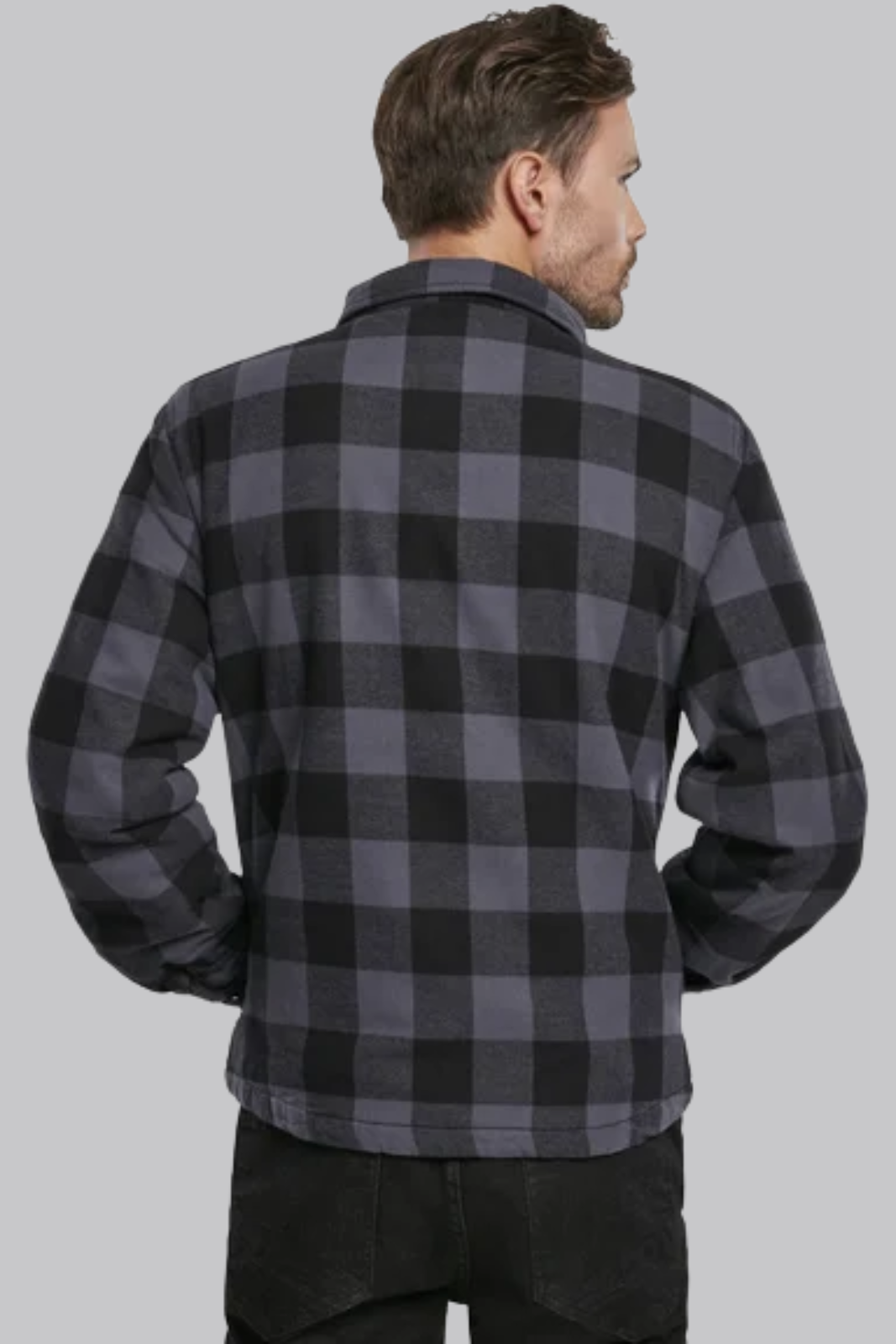 Checked Lumber Jacket Black & Grey