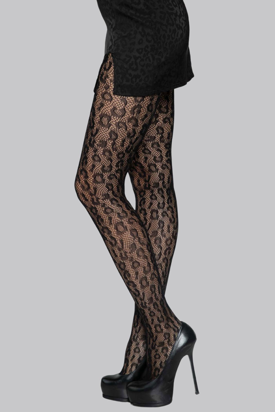Leopard Fishnets