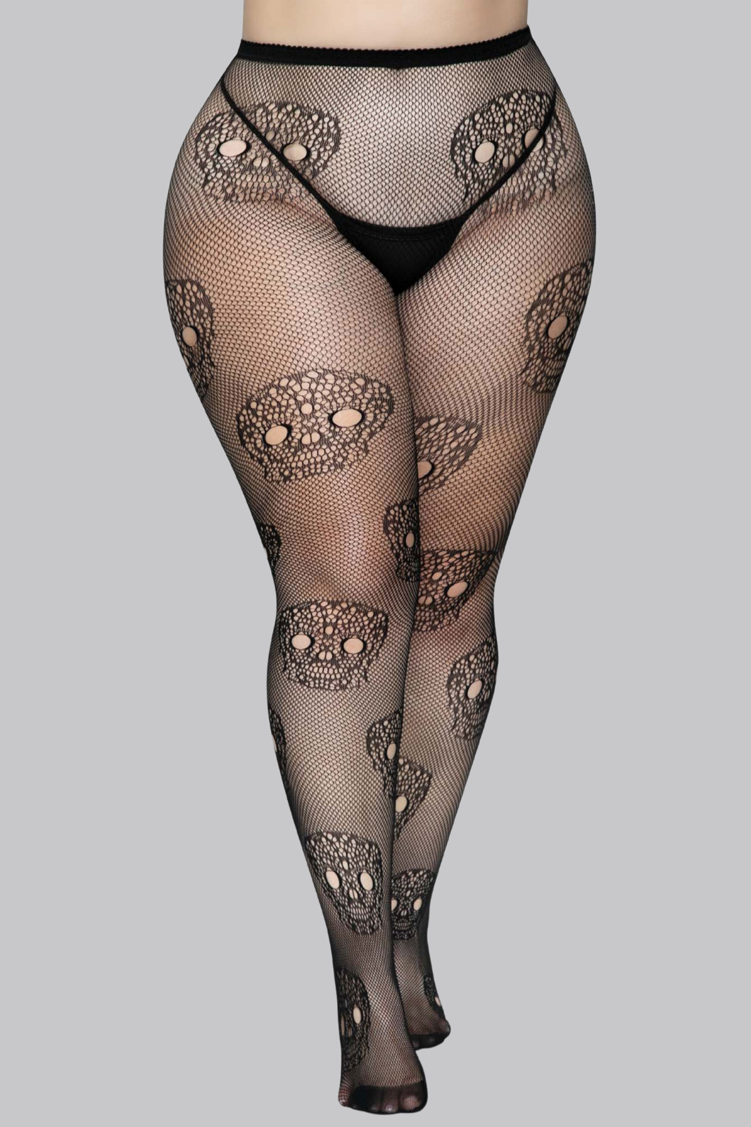 Lace Skull Fishnets