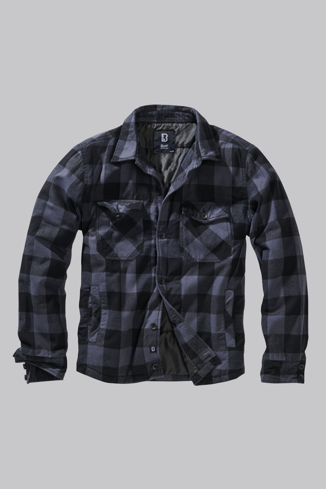 Checked Lumber Jacket Black & Grey
