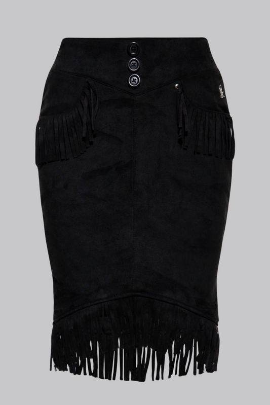 Western Fringed Skirt