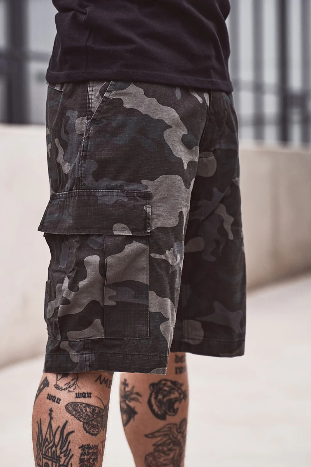 Ripstop Shorts Dark Camo