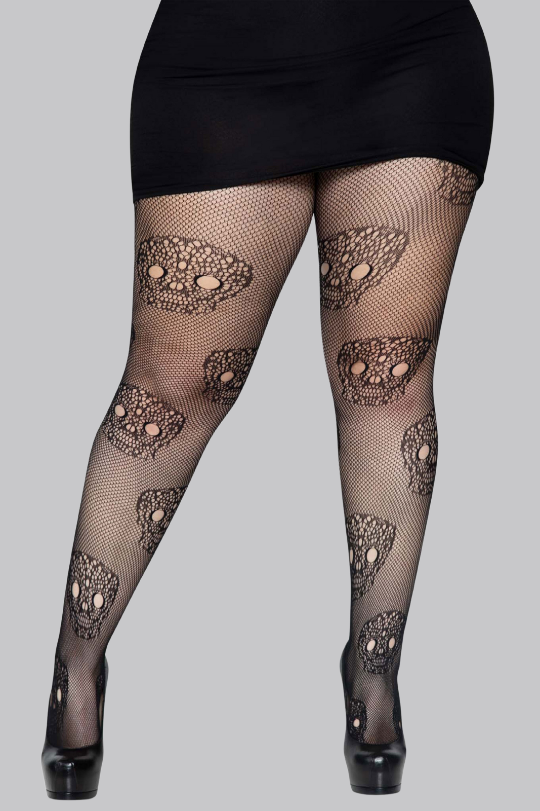 Lace Skull Fishnets