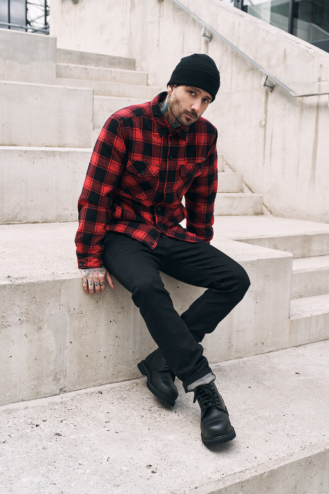 Check Shirt Black/Red