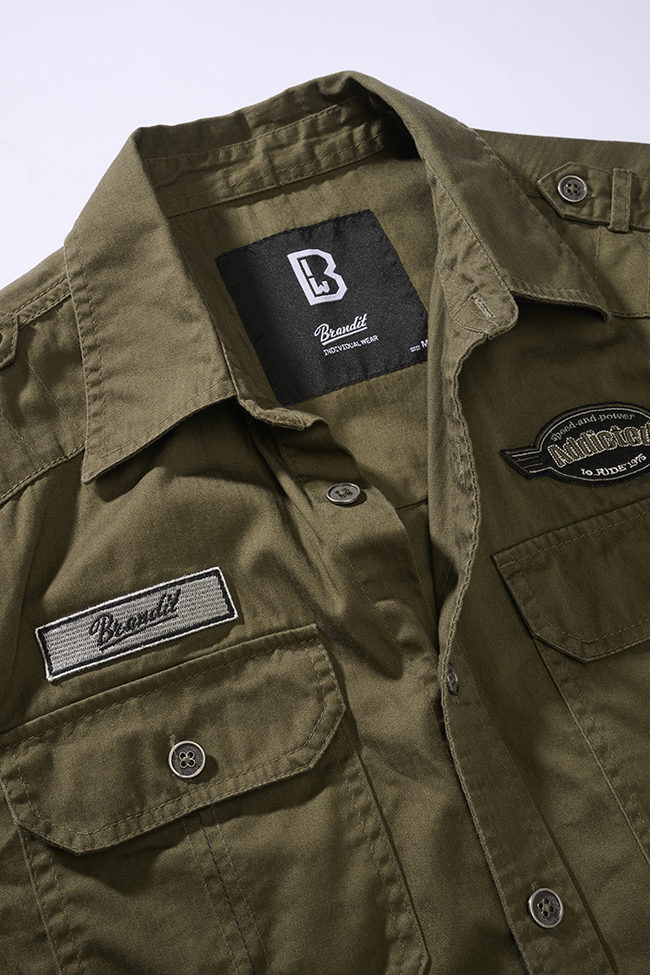 Luis Vintage Shirt Olive
