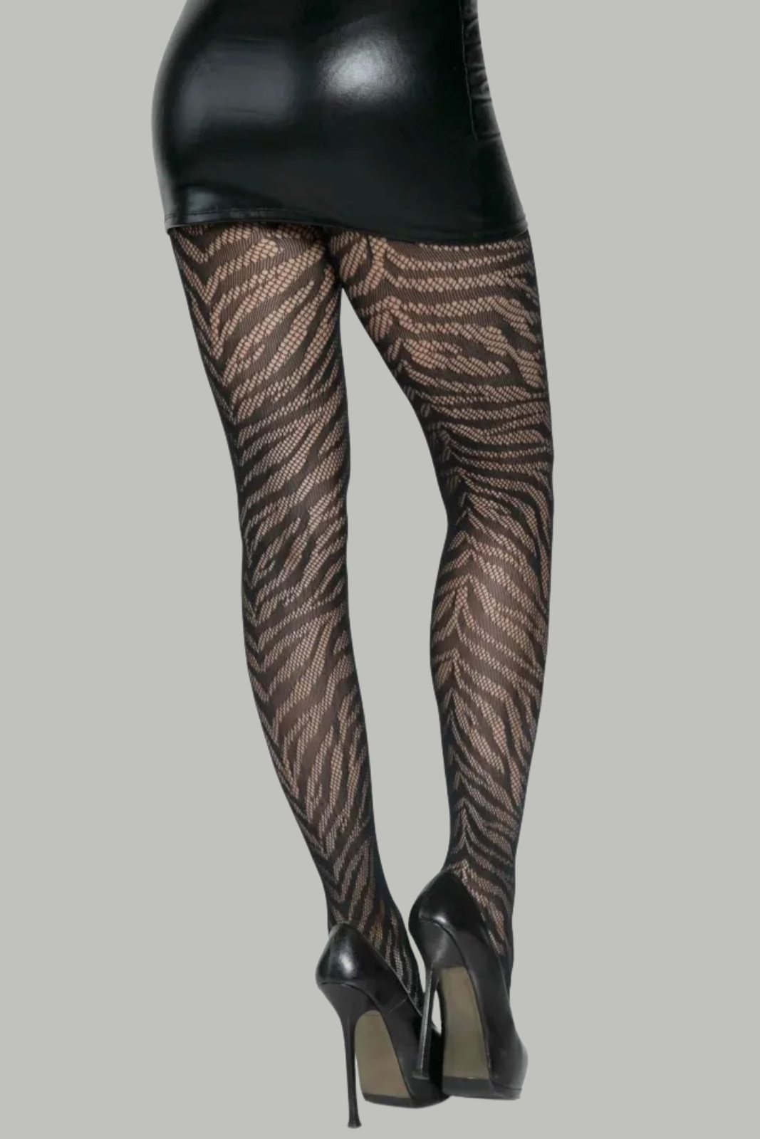 Zebra Fishnet Tights