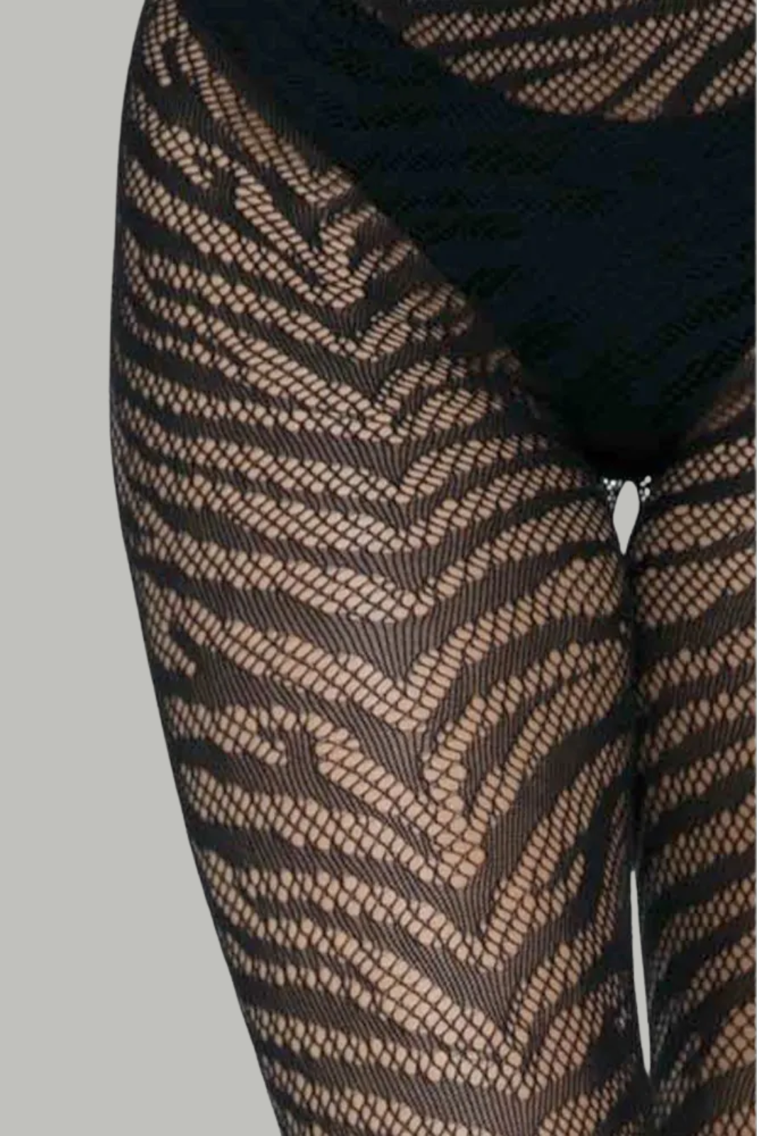 Zebra Fishnet Tights