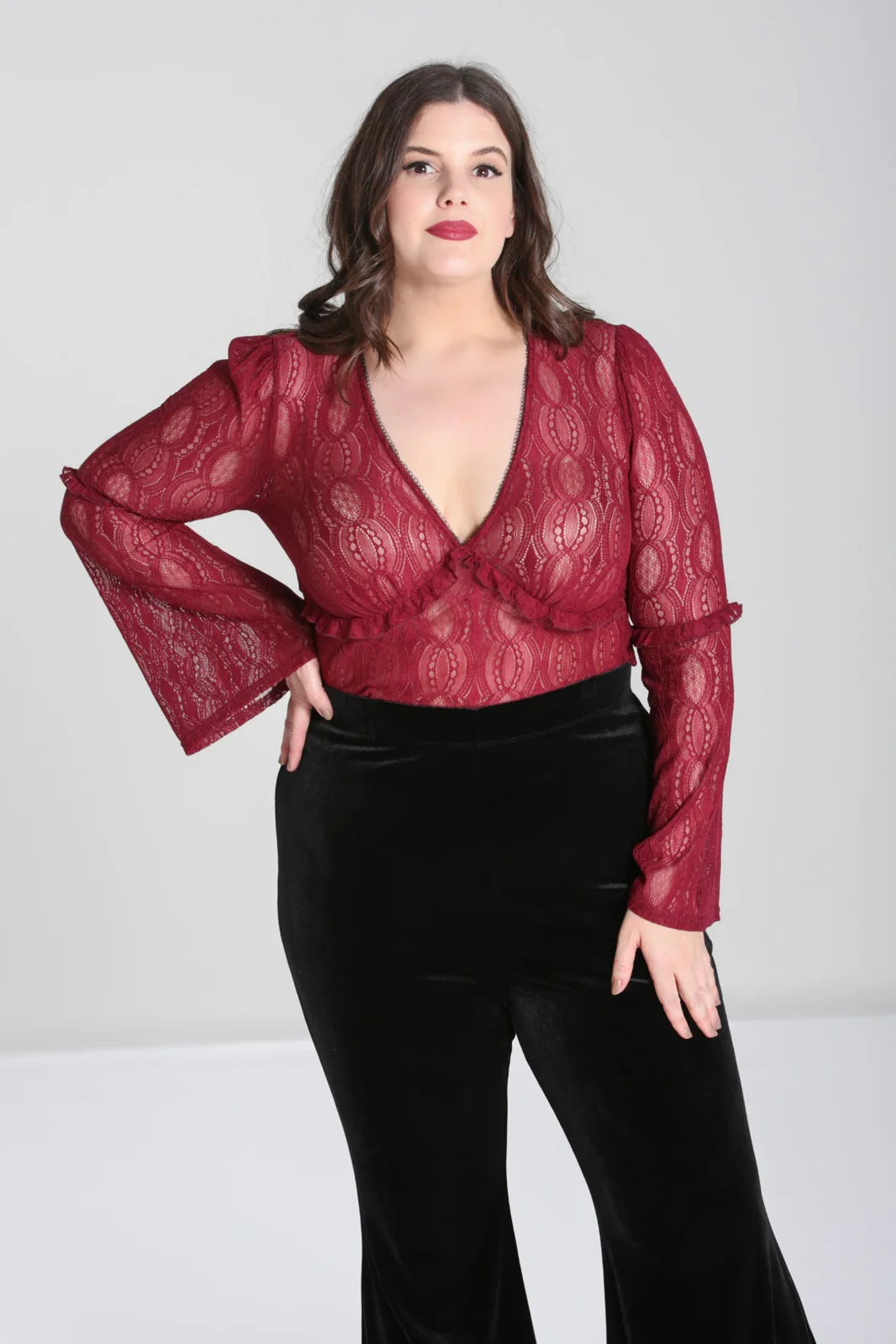 Rhea Top Burgundy