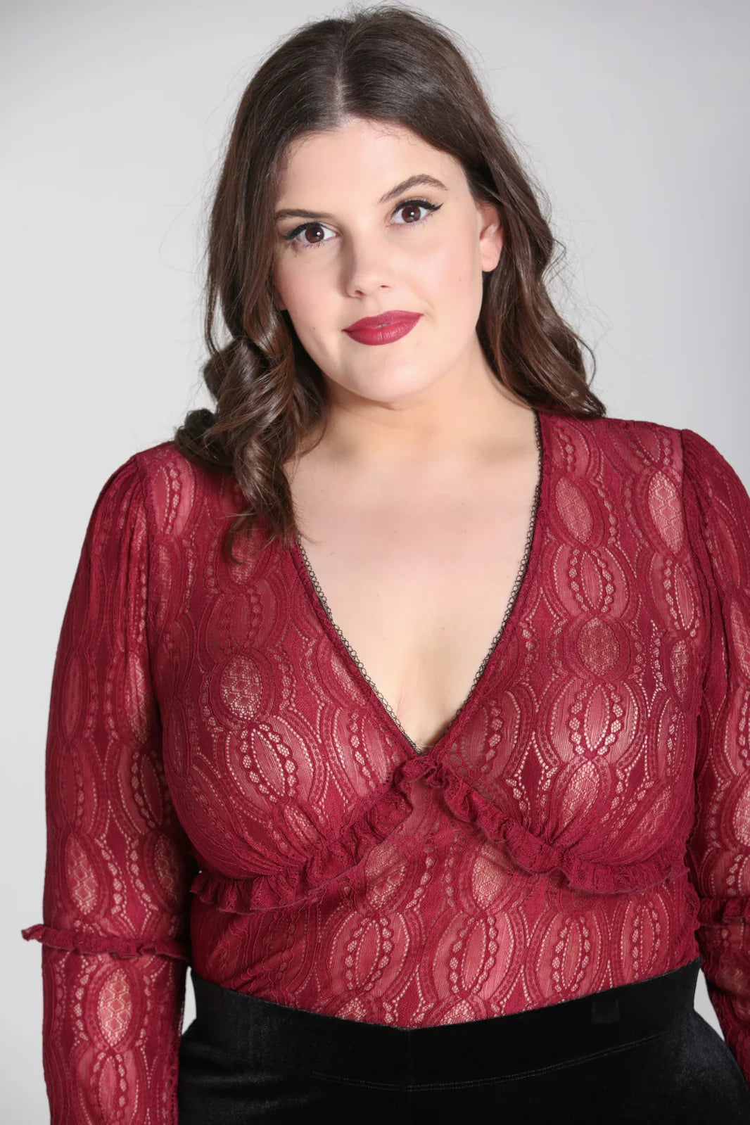 Rhea Top Burgundy