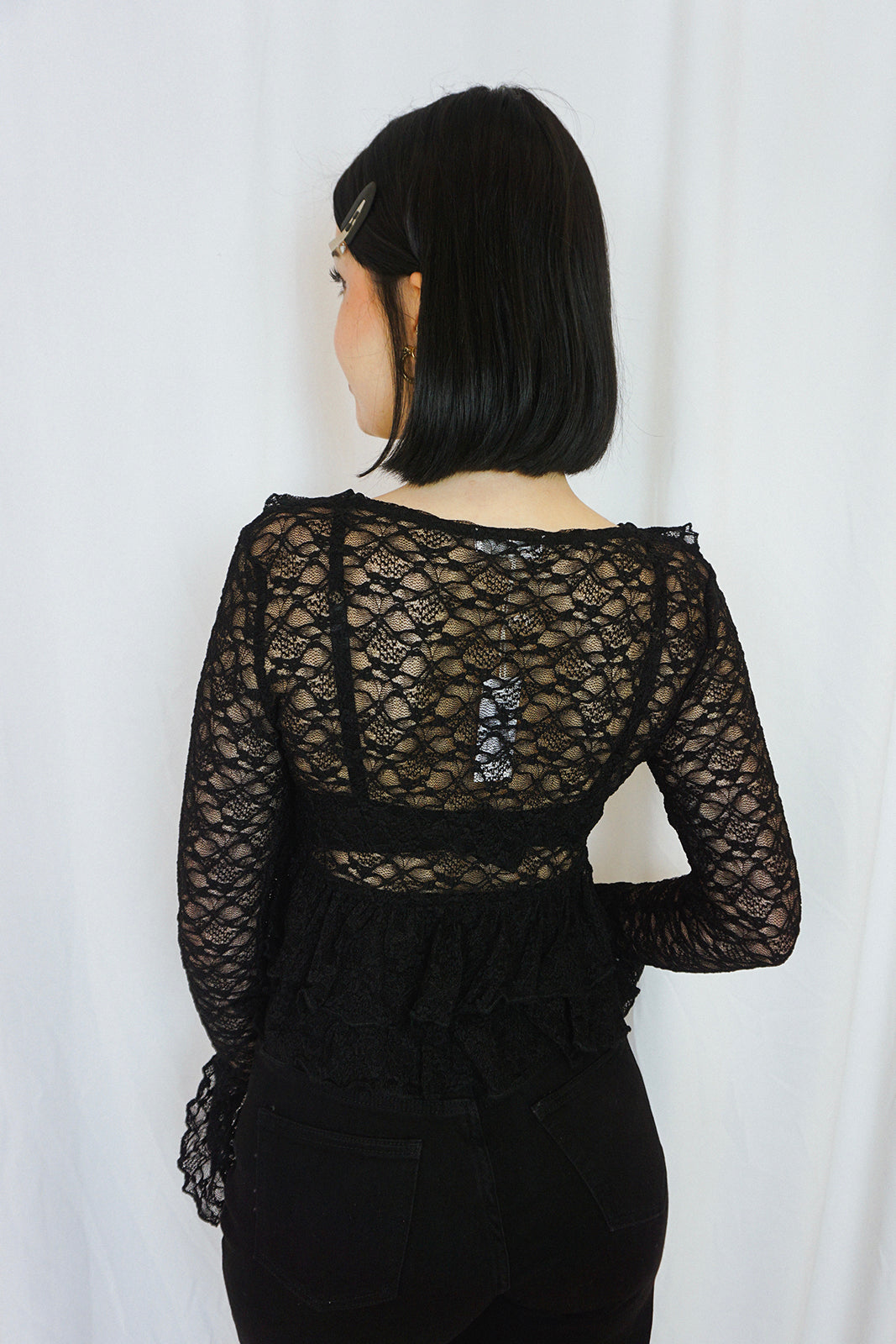 Black Lace Cardigan