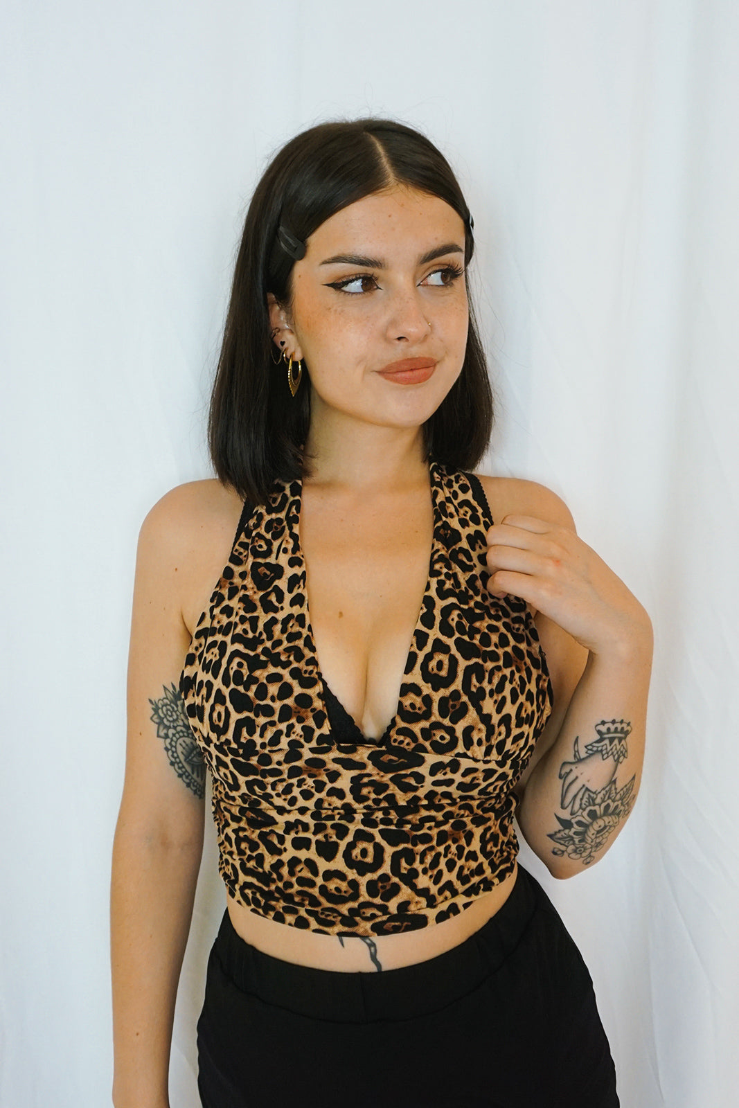 Datura Leopard Halter Top