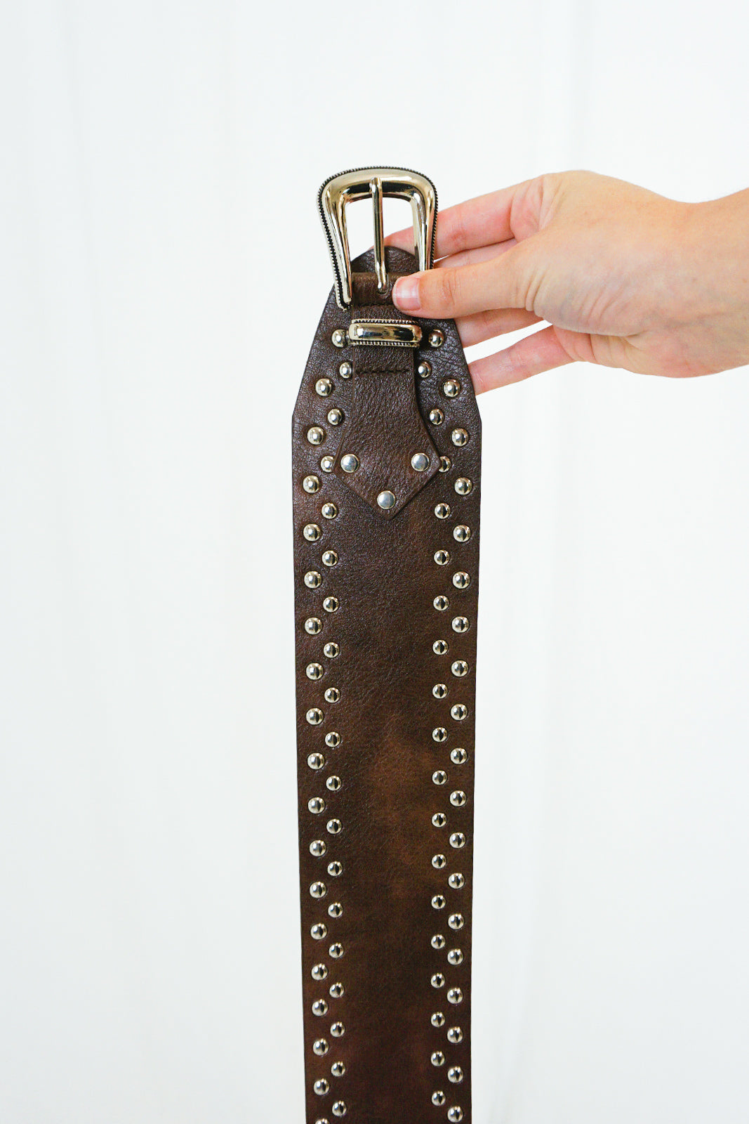 Studded Waistbelt Brown