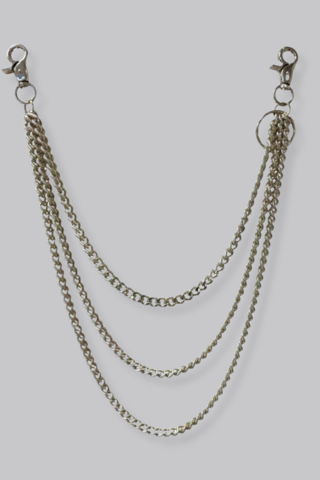 Triple Chain Silver