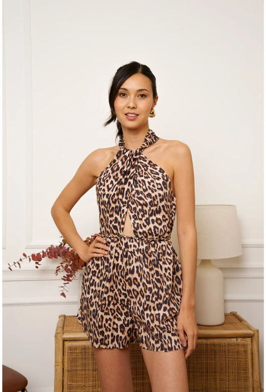 Leopard Print Playsuit