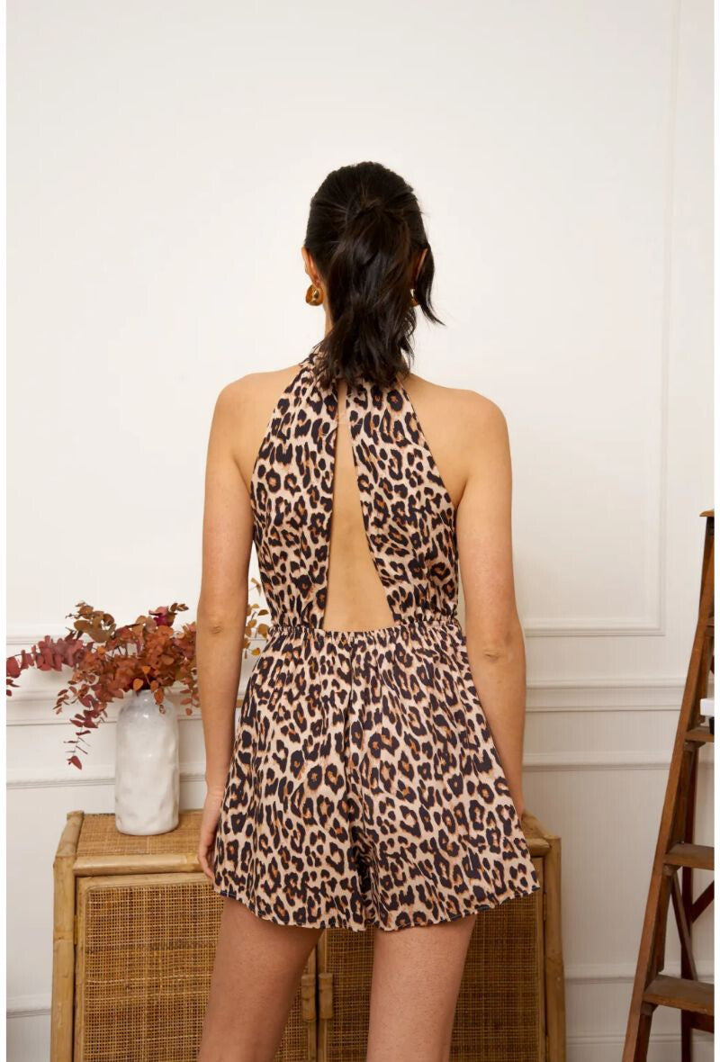 Leopard Print Playsuit