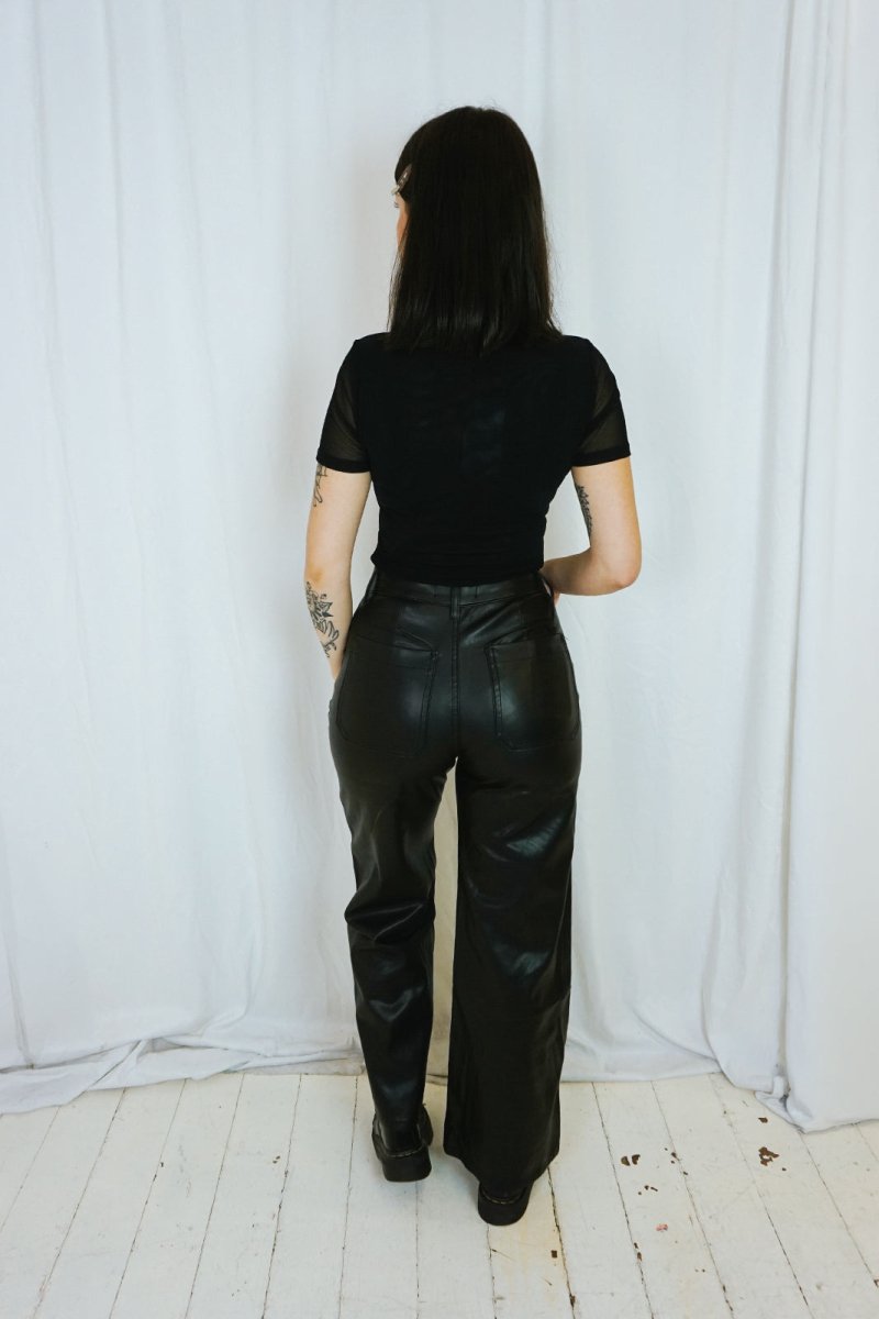 Faux leather trousers - Trousers - HOB