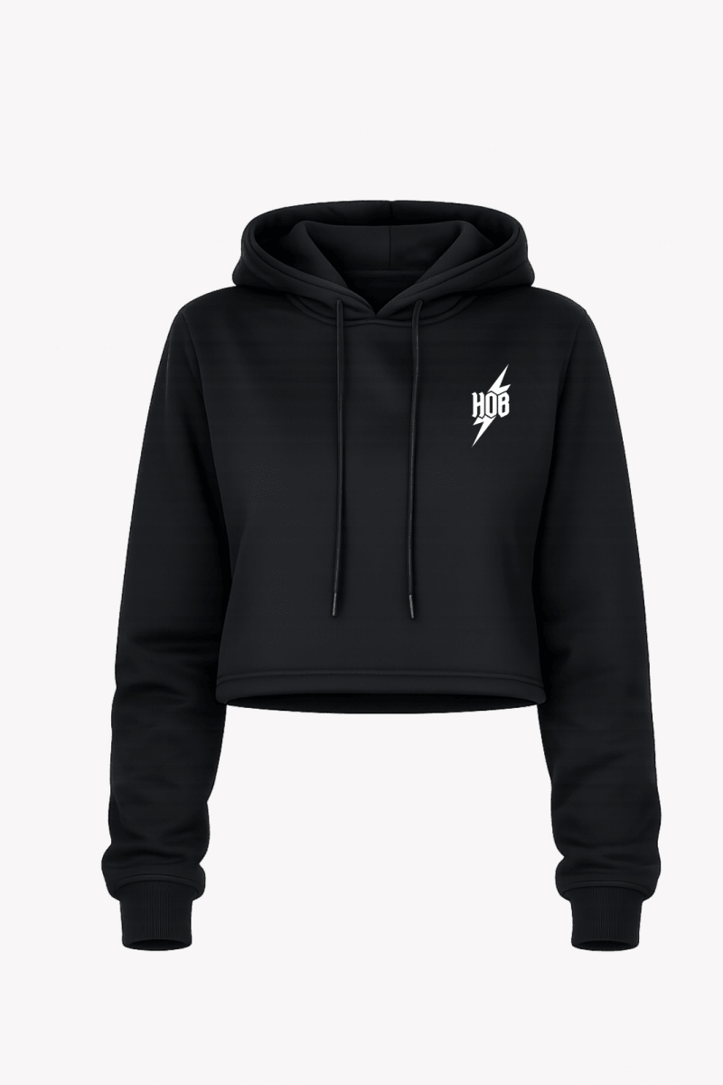 House of Bones Cropped Hoodie - Sweaters - HOUSE OF BONES