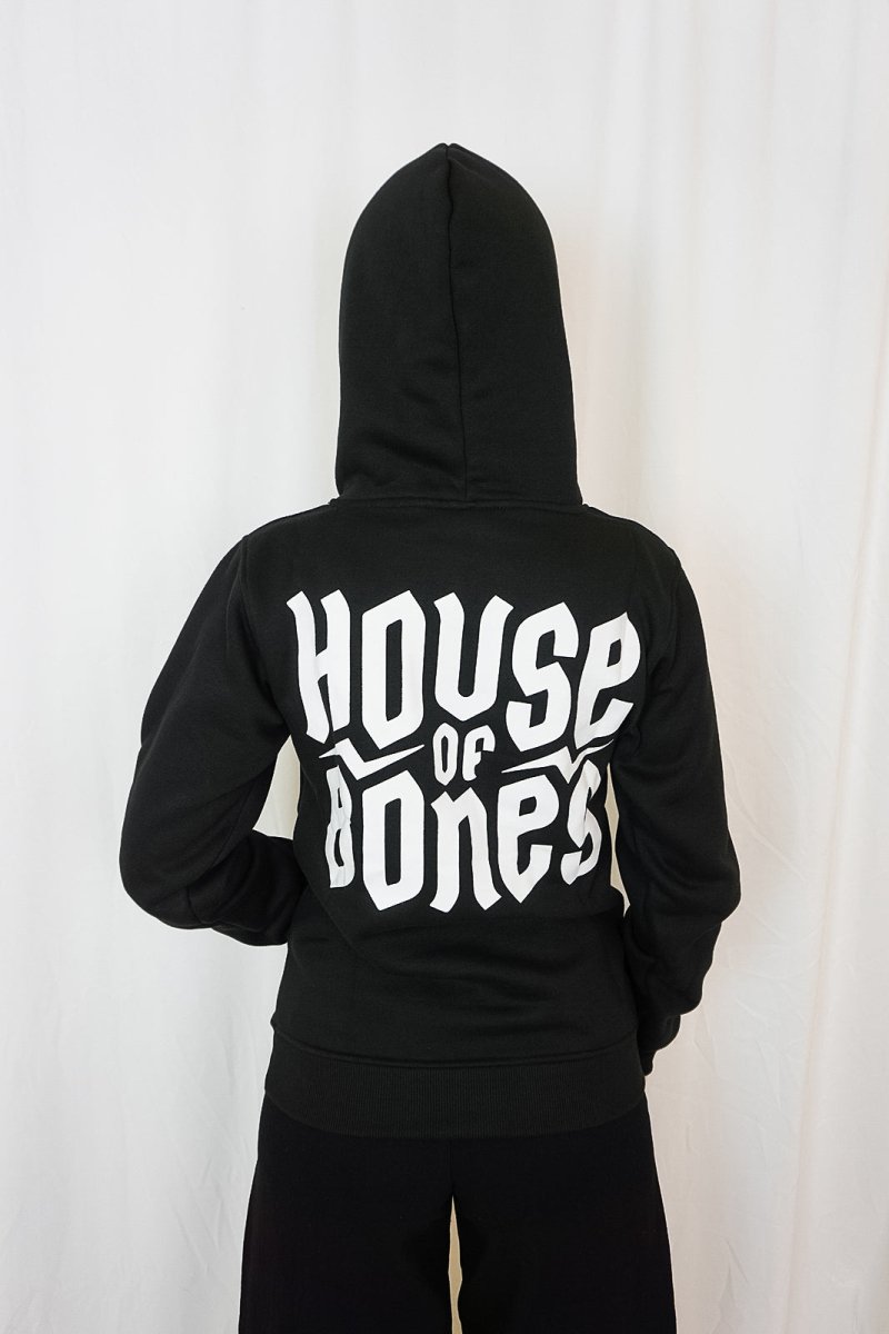 House of Bones Zipped Hoodie - Sweaters - HOUSE OF BONES