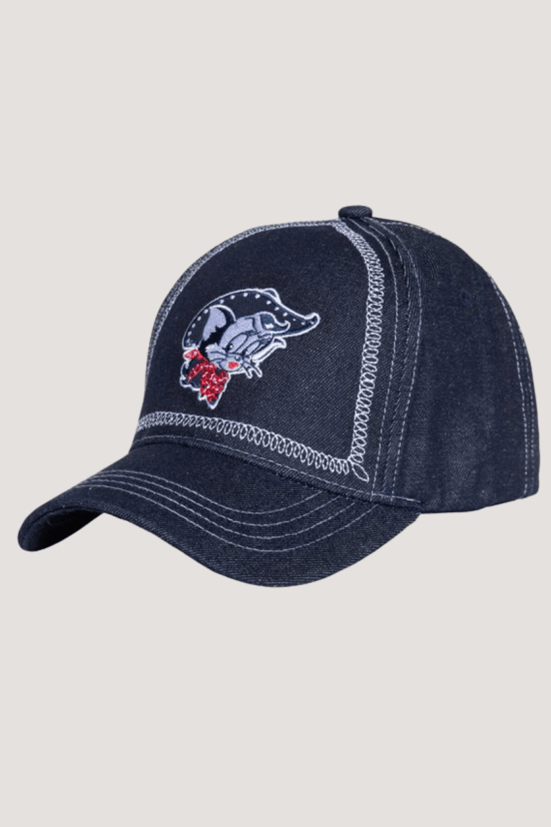 Rebel at Heart Denim Cap - Caps - Queen Kerosin