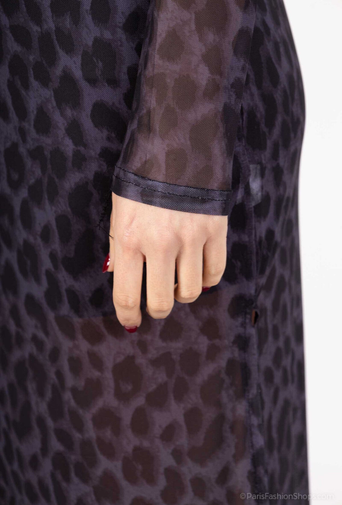 Leopard Mesh Dress