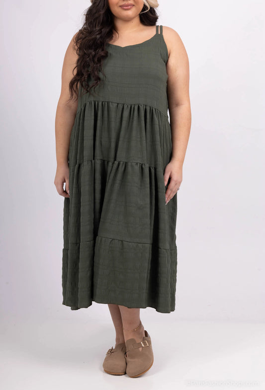 Curvy Maxi Dress Olive