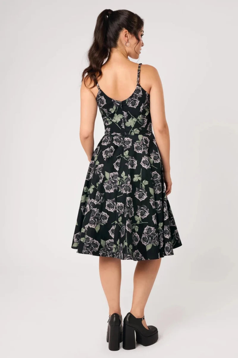 Romance Noir Dress - Dresses - Hell Bunny
