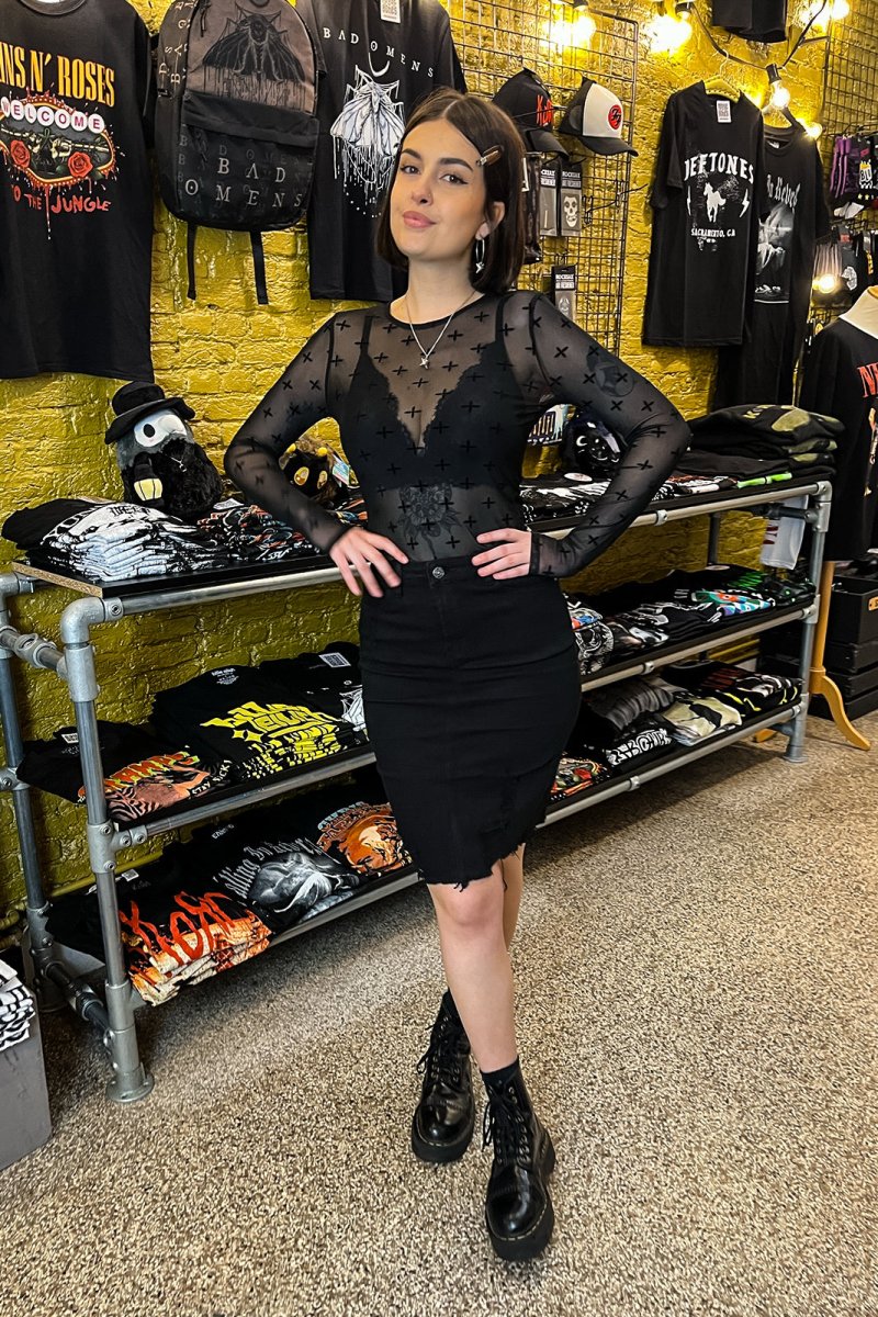 Sleeveless Black Denim Jacket - Jackets - House of Bones