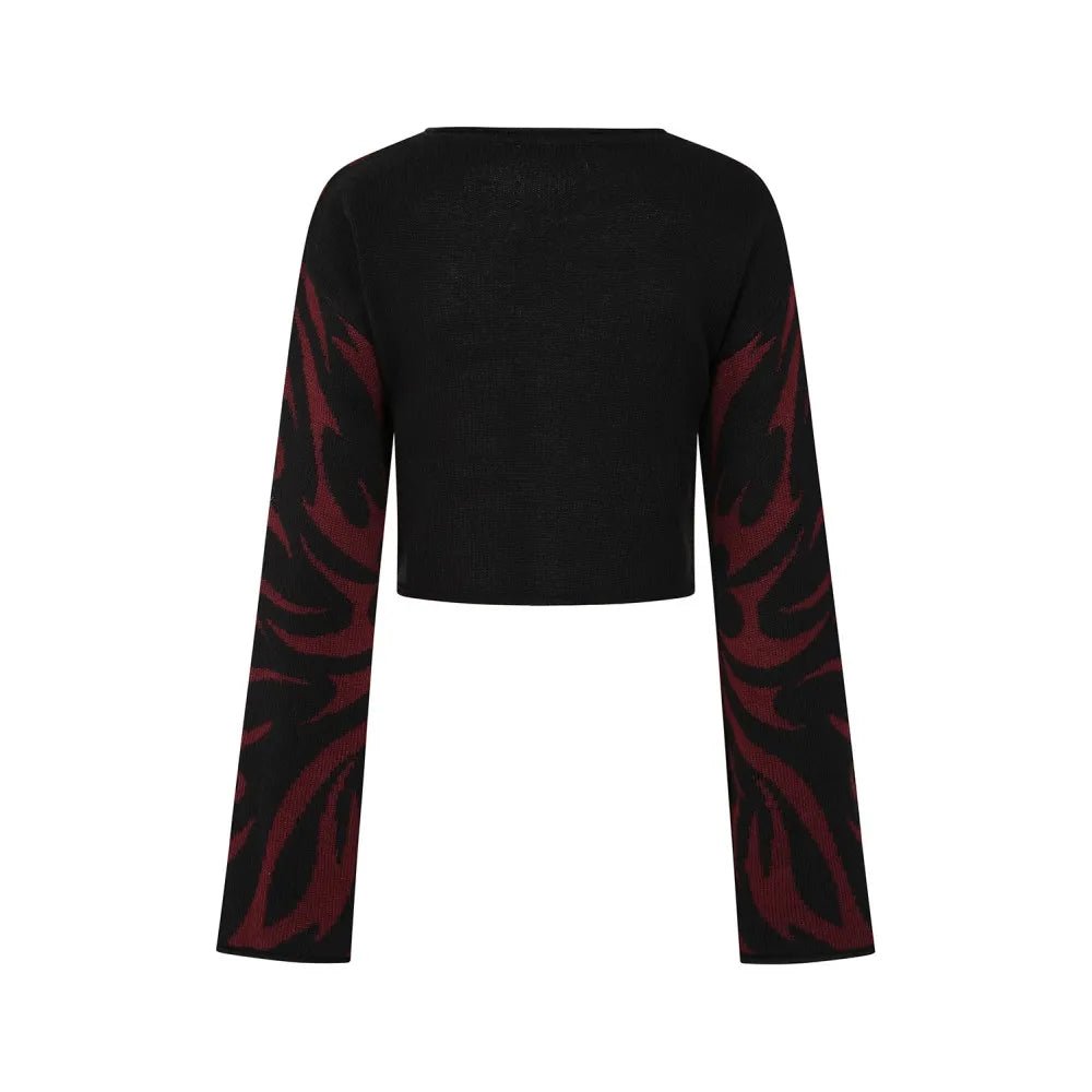 Toxic Love Jumper Burgundy - Sweaters - Banned
