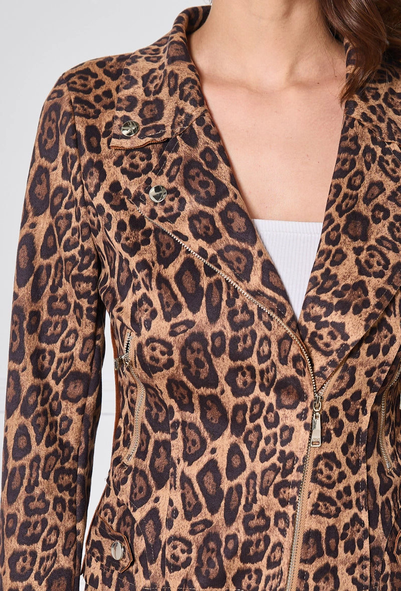 Leopard Perfecto Jacket