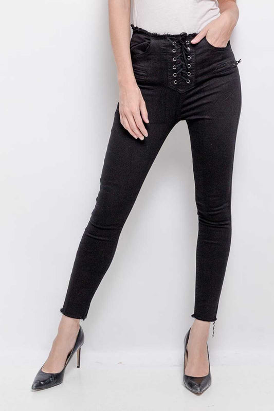 Lace-Up Skinnies