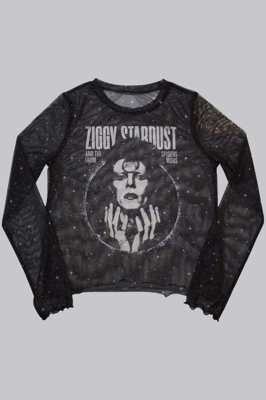 Bowie - Ziggy Stardust Mesh Top