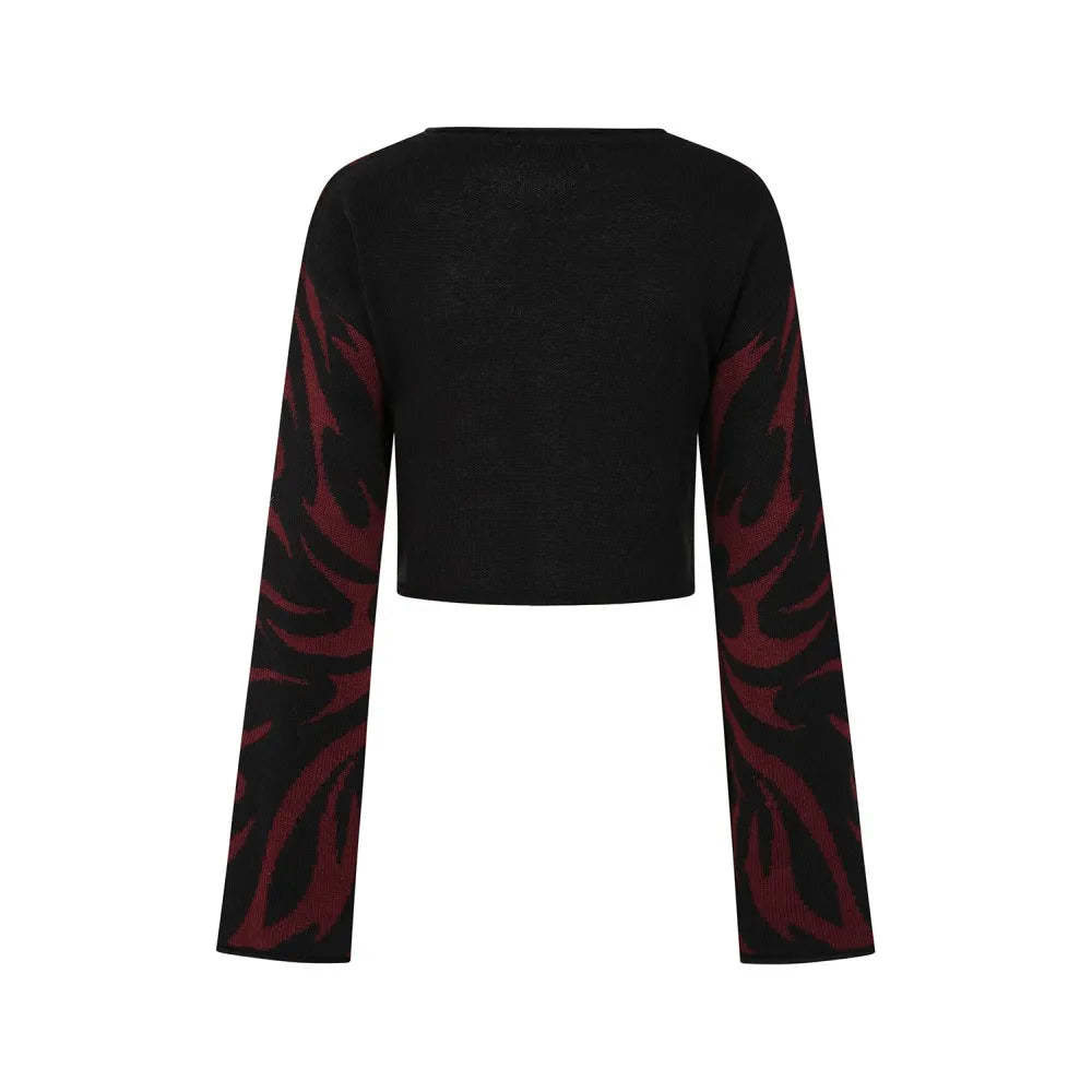 Toxic Love Jumper Burgundy