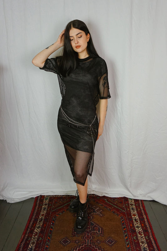 Black Fishnet Dress