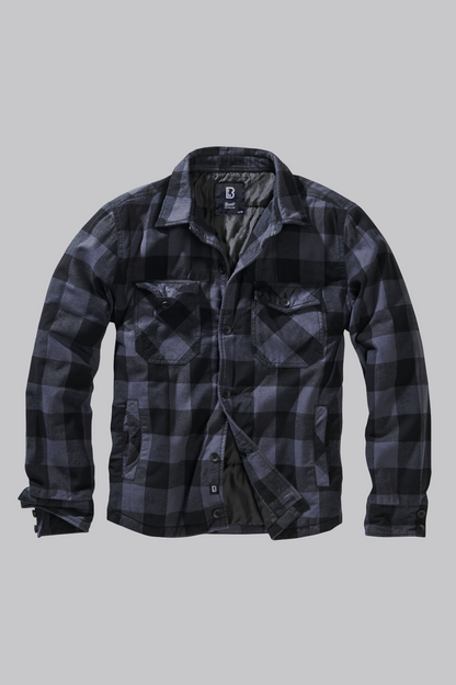 Checked Lumber Jacket Black & Grey