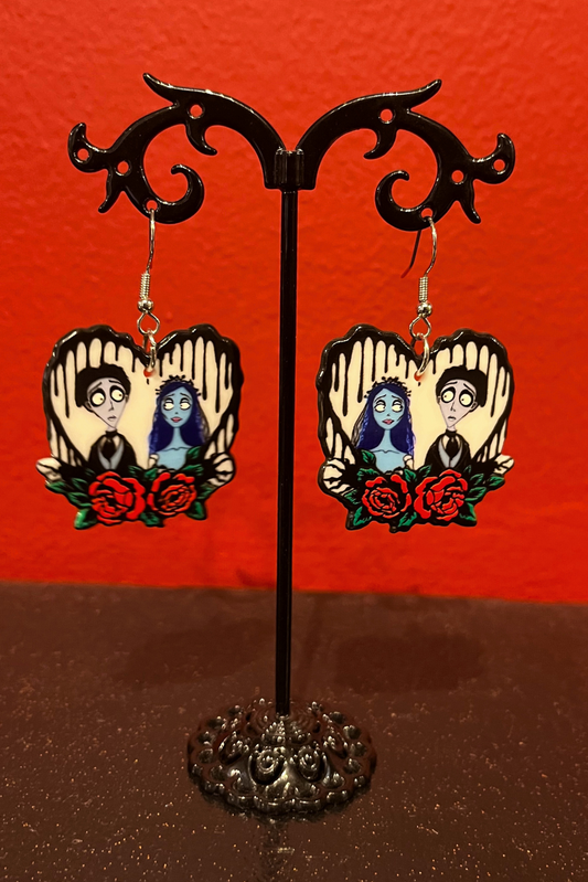 Emily & Victor Corpse Bride Earrings