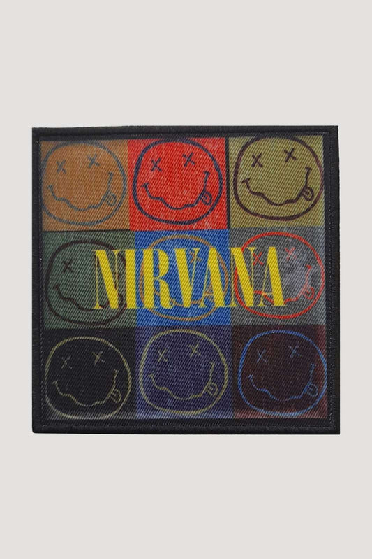 Nirvana Happy Face Blocks Patch