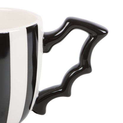 Gothic Striped Bat Wing Teacup