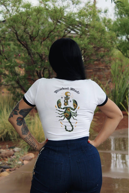 The Scorpion Fitted Ringer Tee