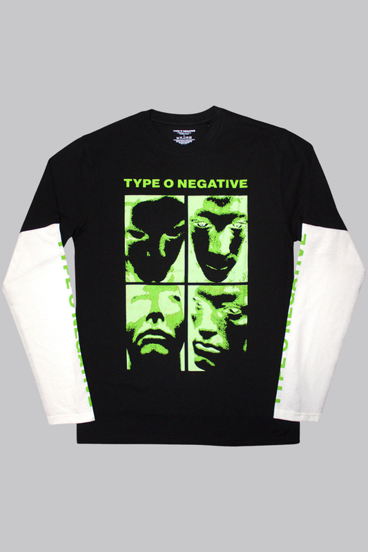Type O Negative Unisex Layered Long Sleeve T-Shirt: Faces