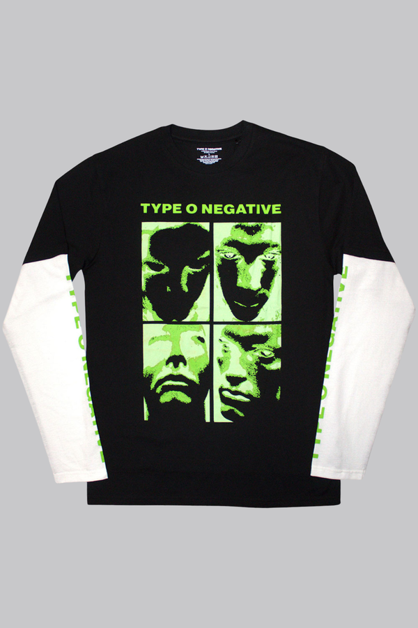 Type O Negative Unisex Layered Long Sleeve T-Shirt: Faces