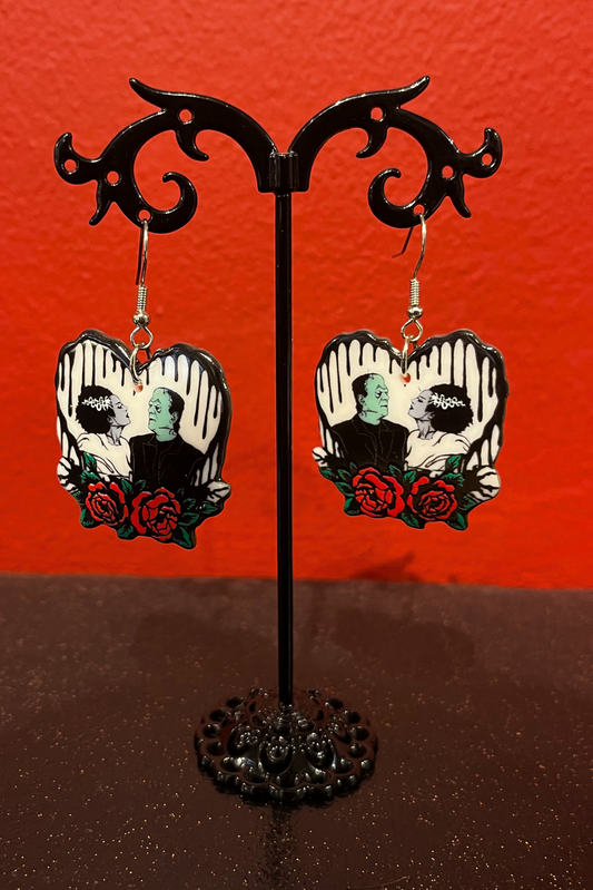 Frankenstein & His Bride Earrings