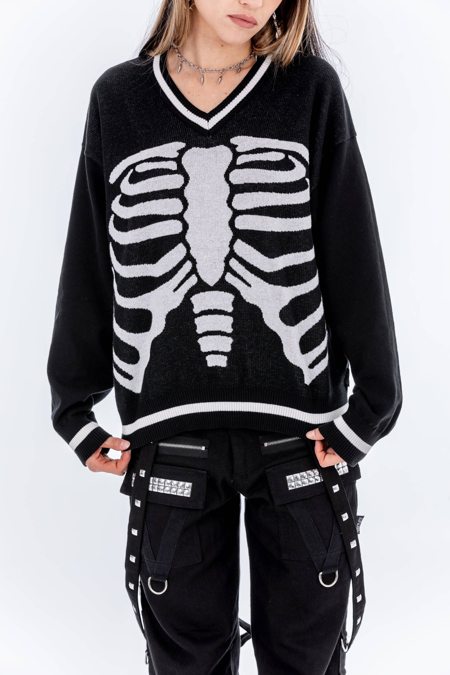 Skeleton Ribcage Sweater