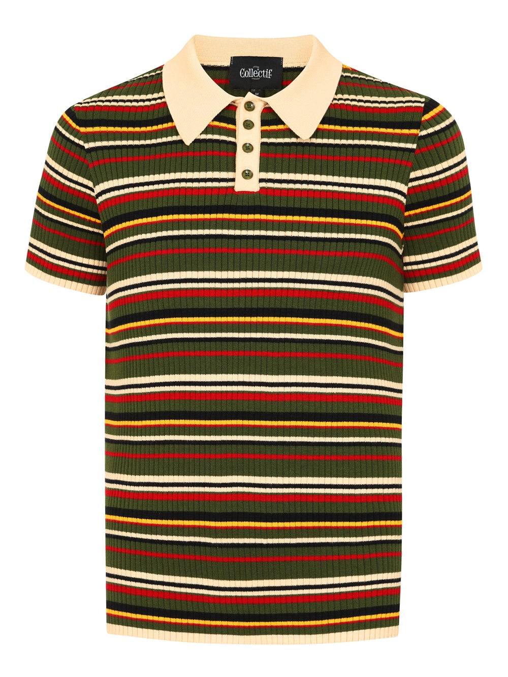 Pablo Striped Knitted Polo