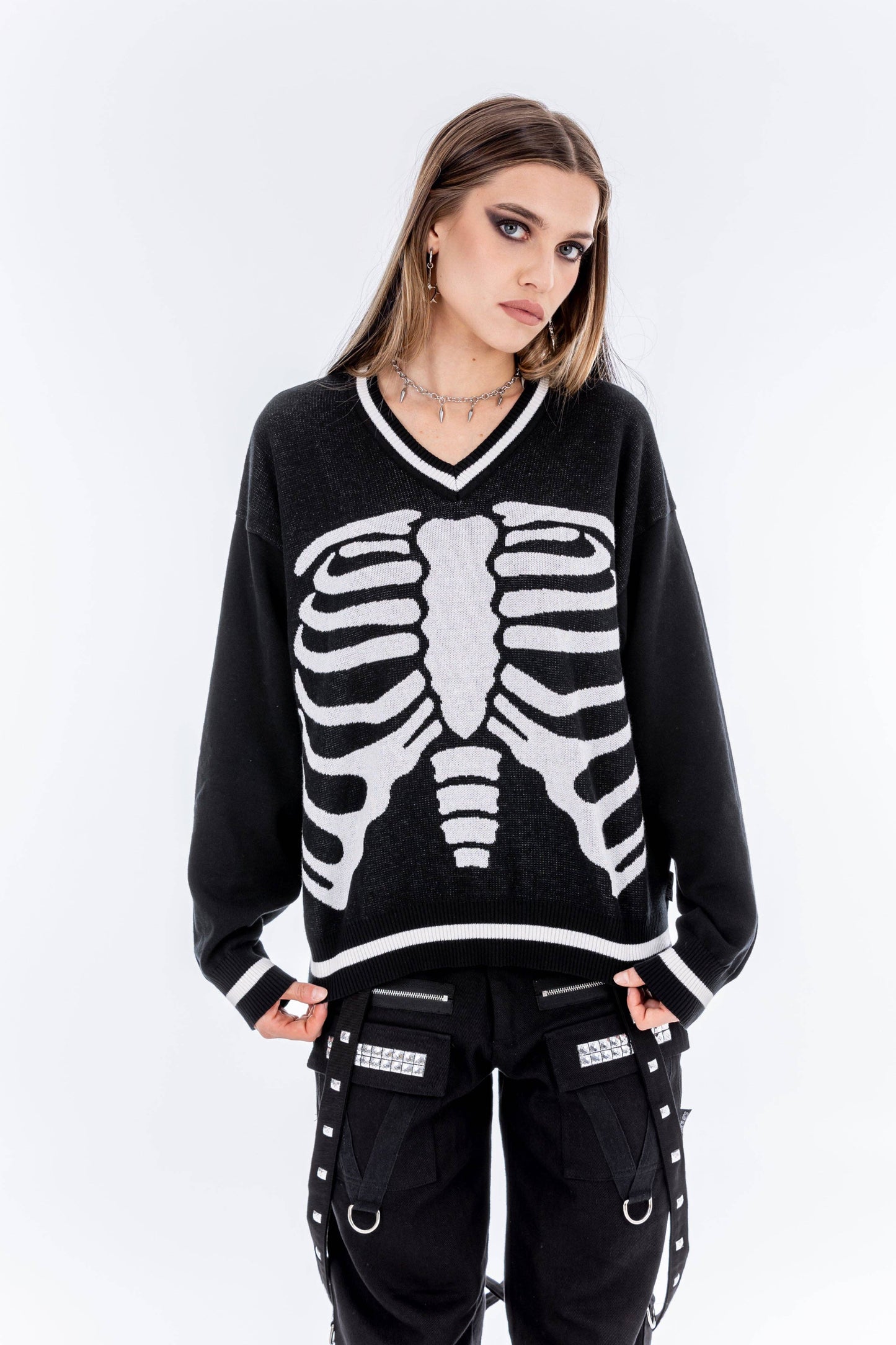 Skeleton Ribcage Sweater