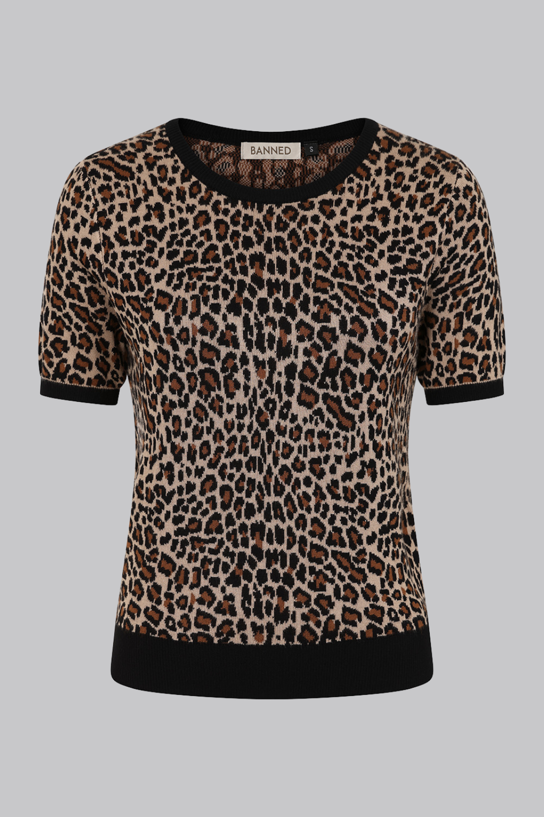 Sheena Jacquard Leopard Top