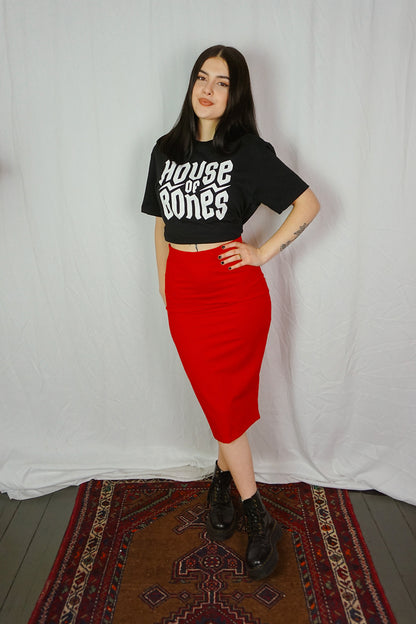 Pencil Skirt Red