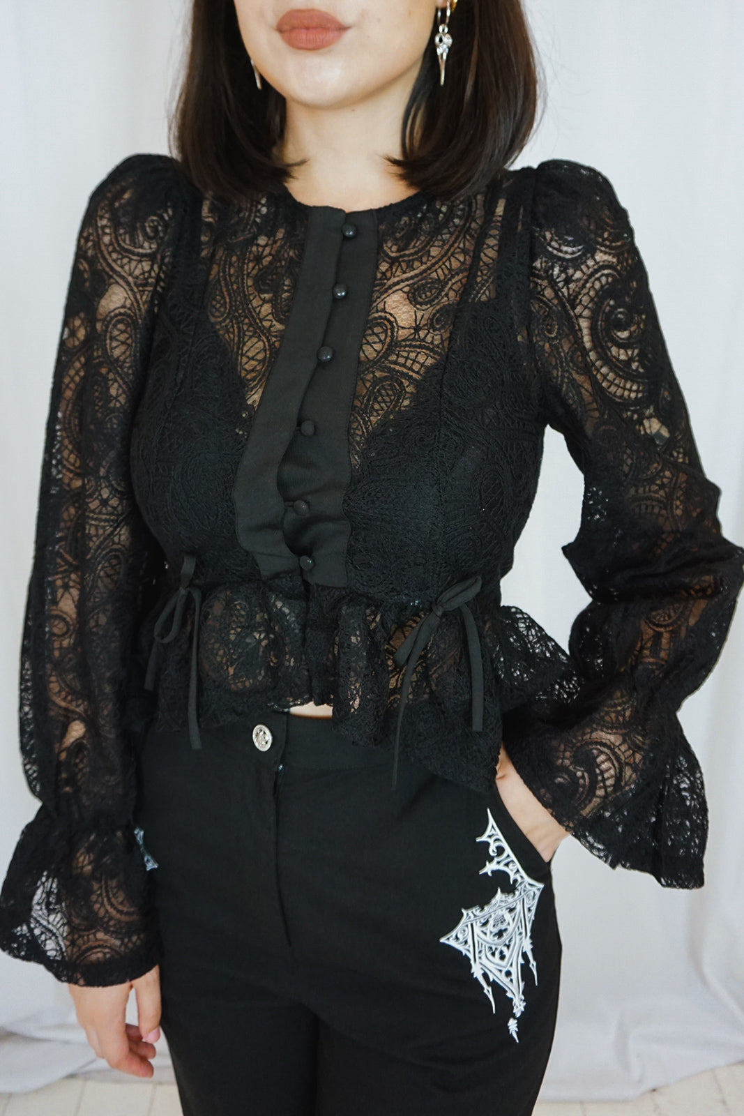 The Séance Blouse Black
