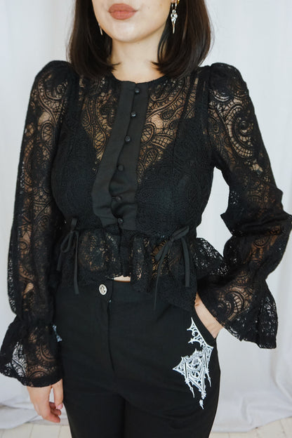 The Séance Blouse Black