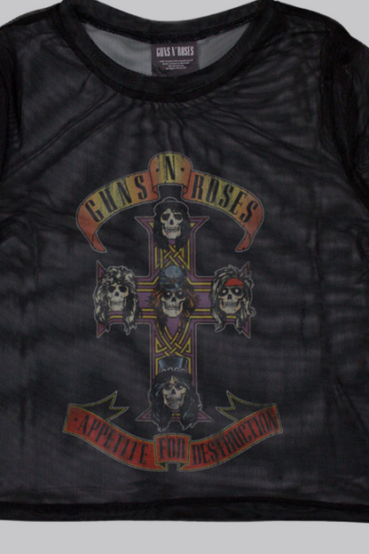 Guns ‘n’ Roses Mesh Top