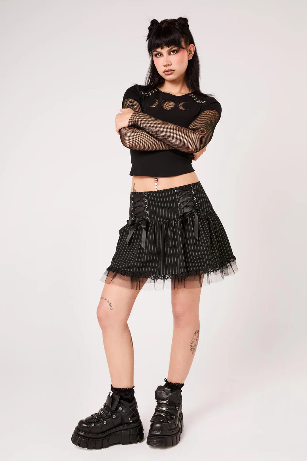 Quinzel C Pinstripe Skirt